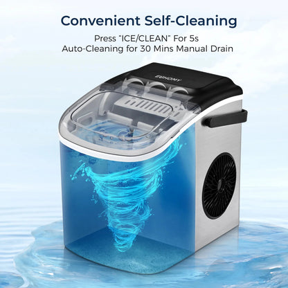 Countertop Portable Ice Maker Machine, Auto Cleaning