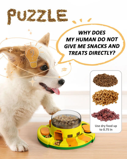 Interactive Puzzle Dog Food & Treat Feeder Dispenser