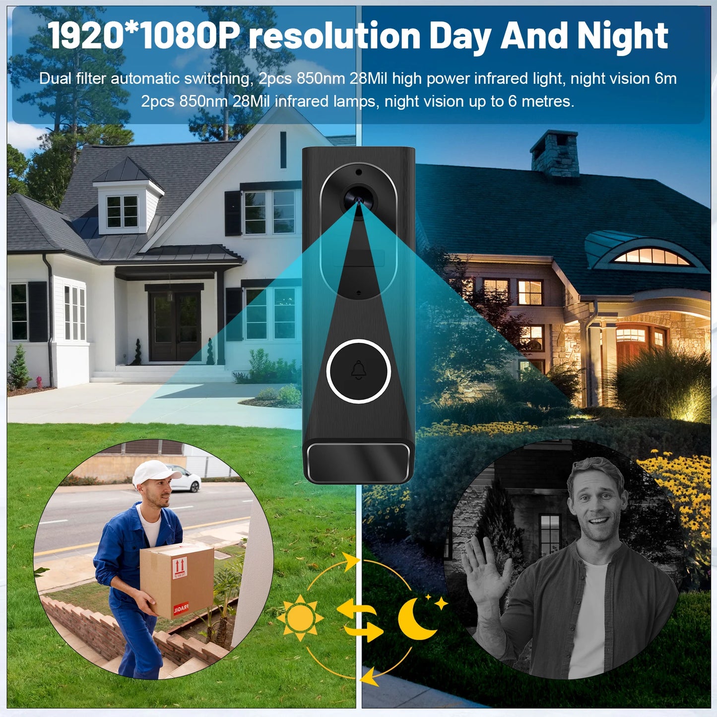 1080P Wireless Video Doorbell Camera WiFi