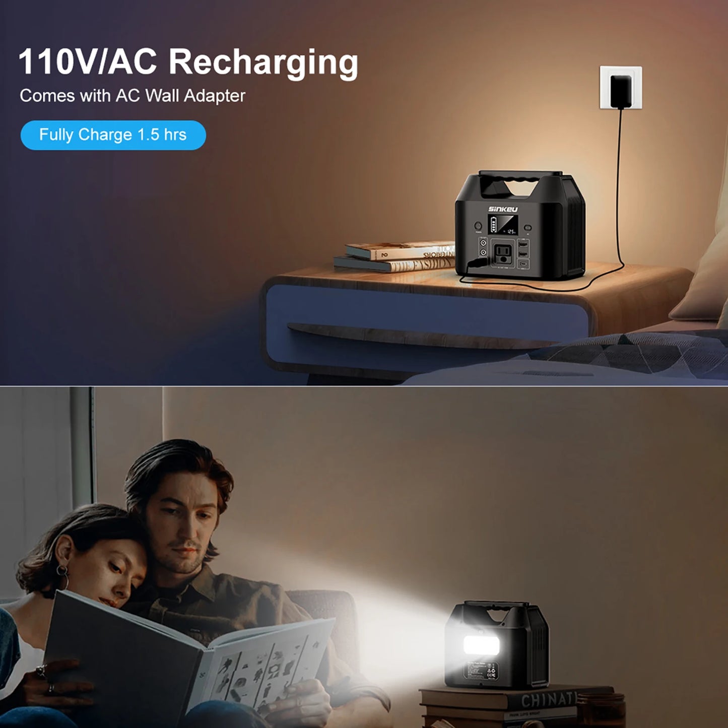 Battery Solar Generator & 150W Portable Power Station