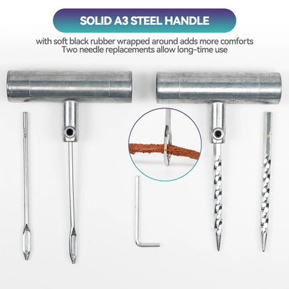 Portable, Easy Car Tire Repair Kit 23Pcs