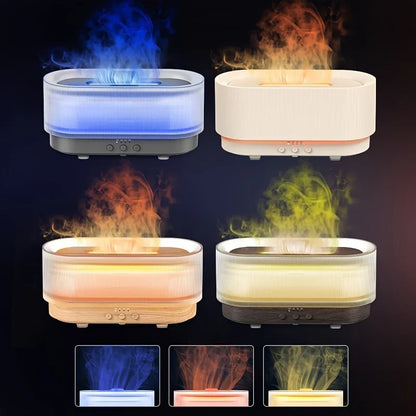 300ml Flame Aromatherapy Humidifier, Essential Oil Diffuser