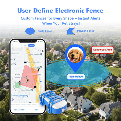 ‌4G Dog Cat GPS Tracker for Pets
