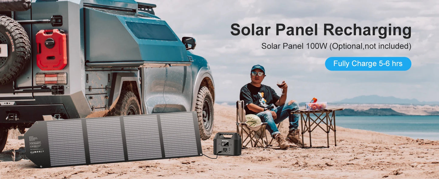 Battery Solar Generator & 150W Portable Power Station