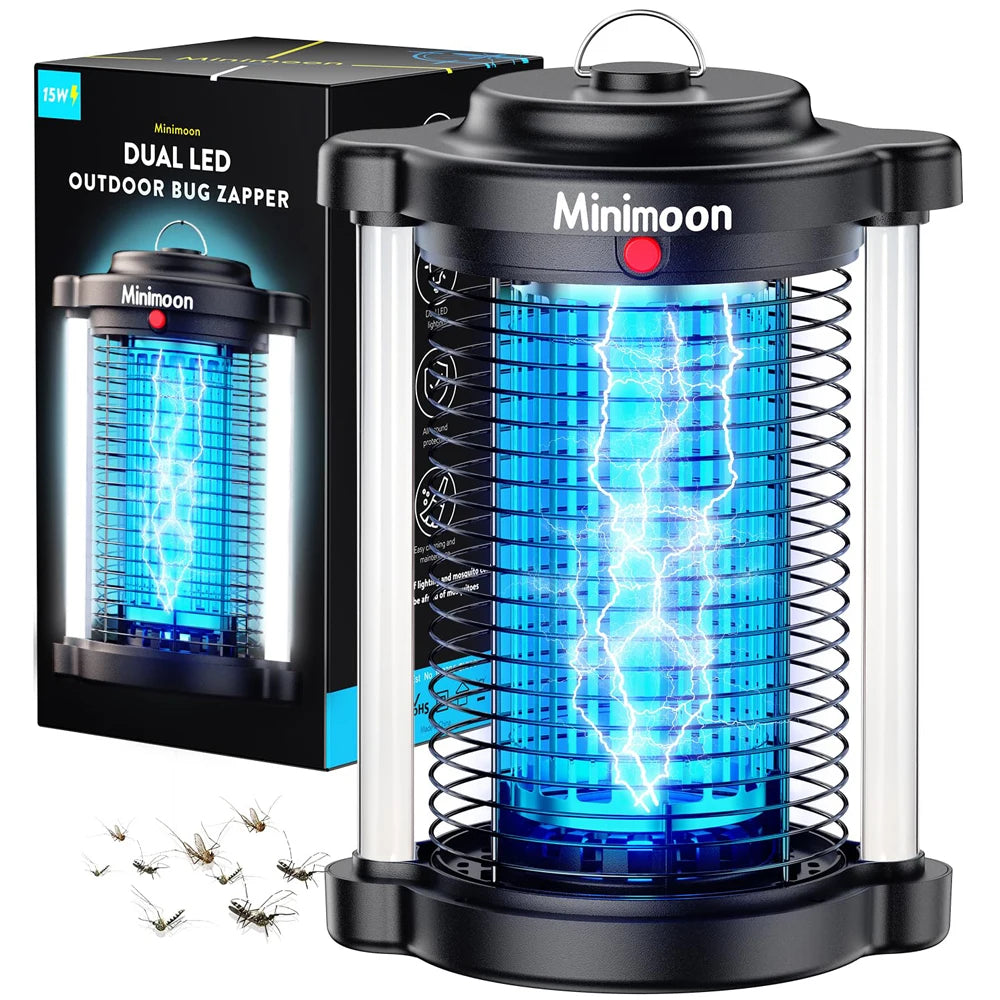 Outdoor Mosquito Bug Zapper w/Dual LED Light