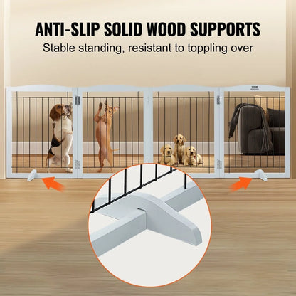 Freestanding Foldable Indoor Dog Gate