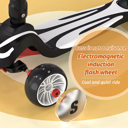 Outdoor Toddler Kick Scooter w/Adjustable Height Handlebars