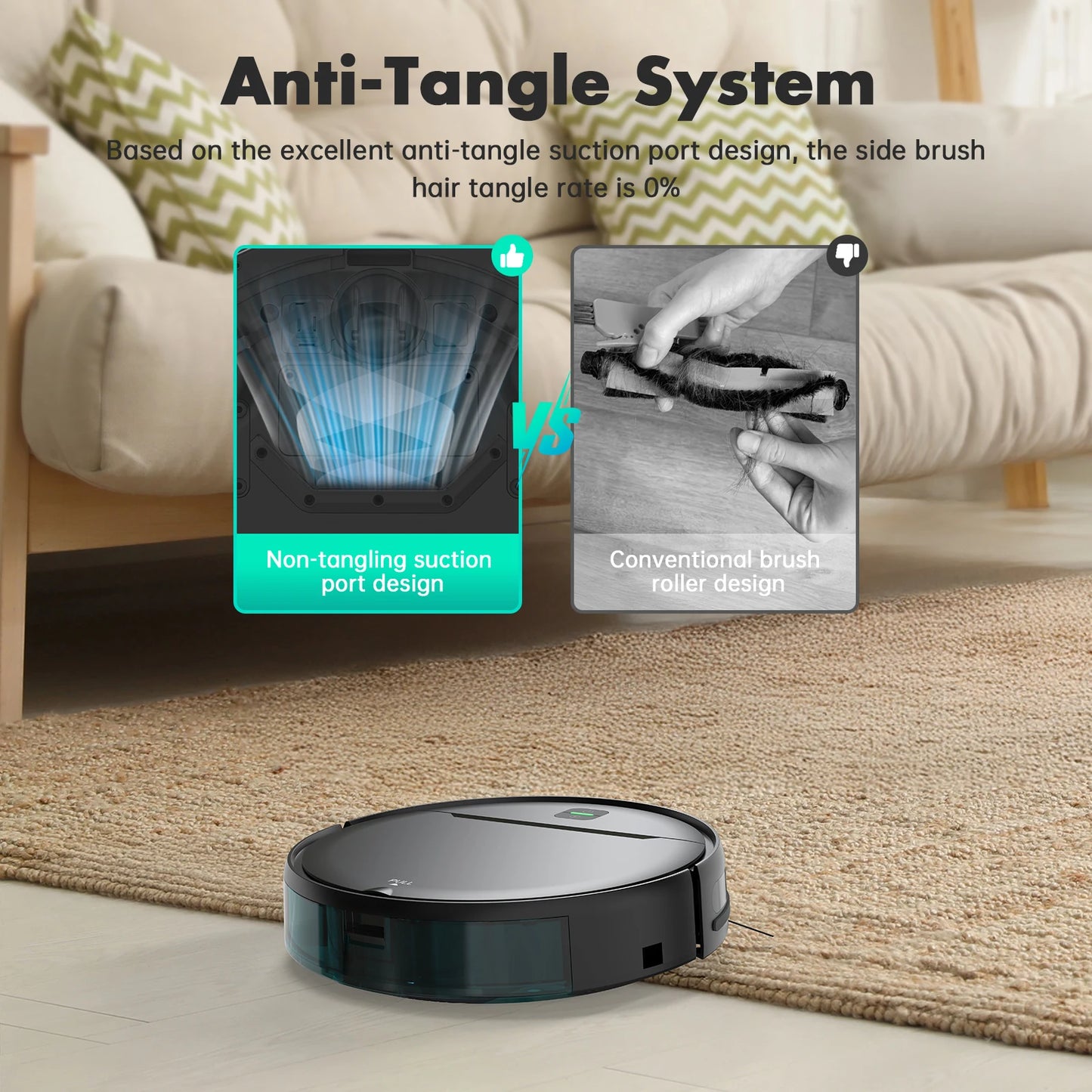 Robot Vacuum Combo Cleaner Mop, WiFi/Voice Control