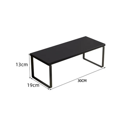 Simple Kitchen Cabinet Organizer Shelf- Wood & Metal         Kitchen Counter Shelves Kitchen Storage Spice Rack Stackable Metal and Engineered Wood