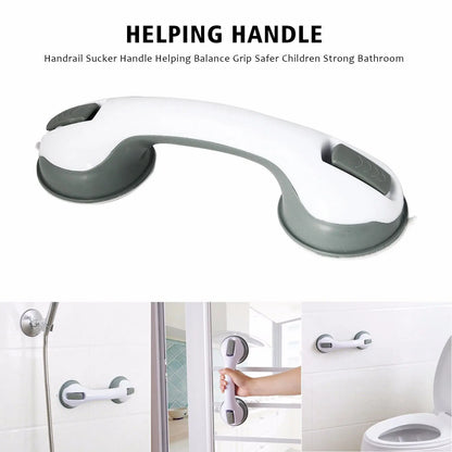 2-Piece Suction Grip Shower Tub Grab Bar
