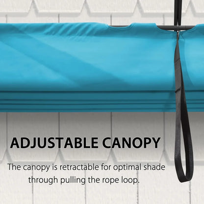 9.5' X 13' Outdoor Retractable Pergola with Shade Canopy