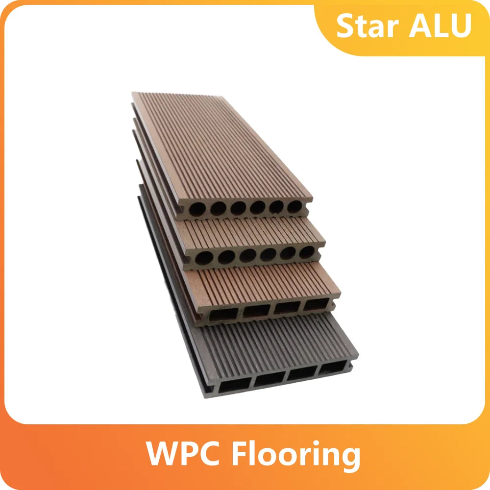 Wood Plastic Composite Outdoor Deck Flooring