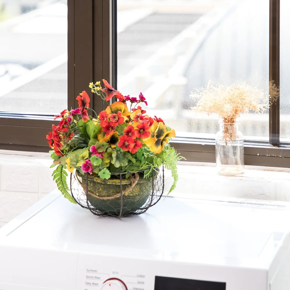 Brown Chicken Wire Storage Basket