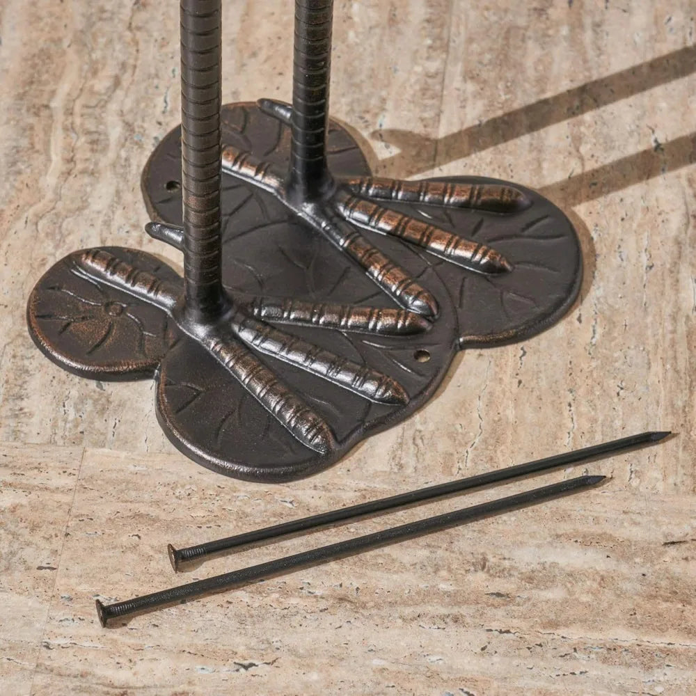 Handcrafted Aluminum Crane Statues- Dark Bronze Finish