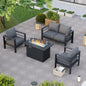 6-pc Aluminum Outdoor Furniture Set- Waterproof Covers