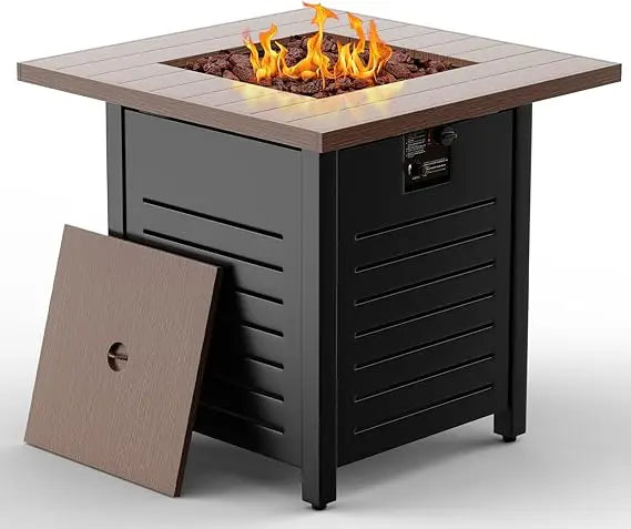 Outdoor 28-inch Propane Gas Firepit Table