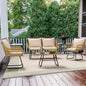 7-Piece Patio Conversion Furniture Set, Sectional Sofa