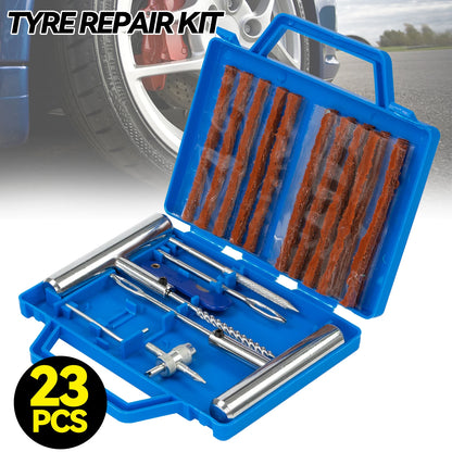 Portable, Easy Car Tire Repair Kit 23Pcs