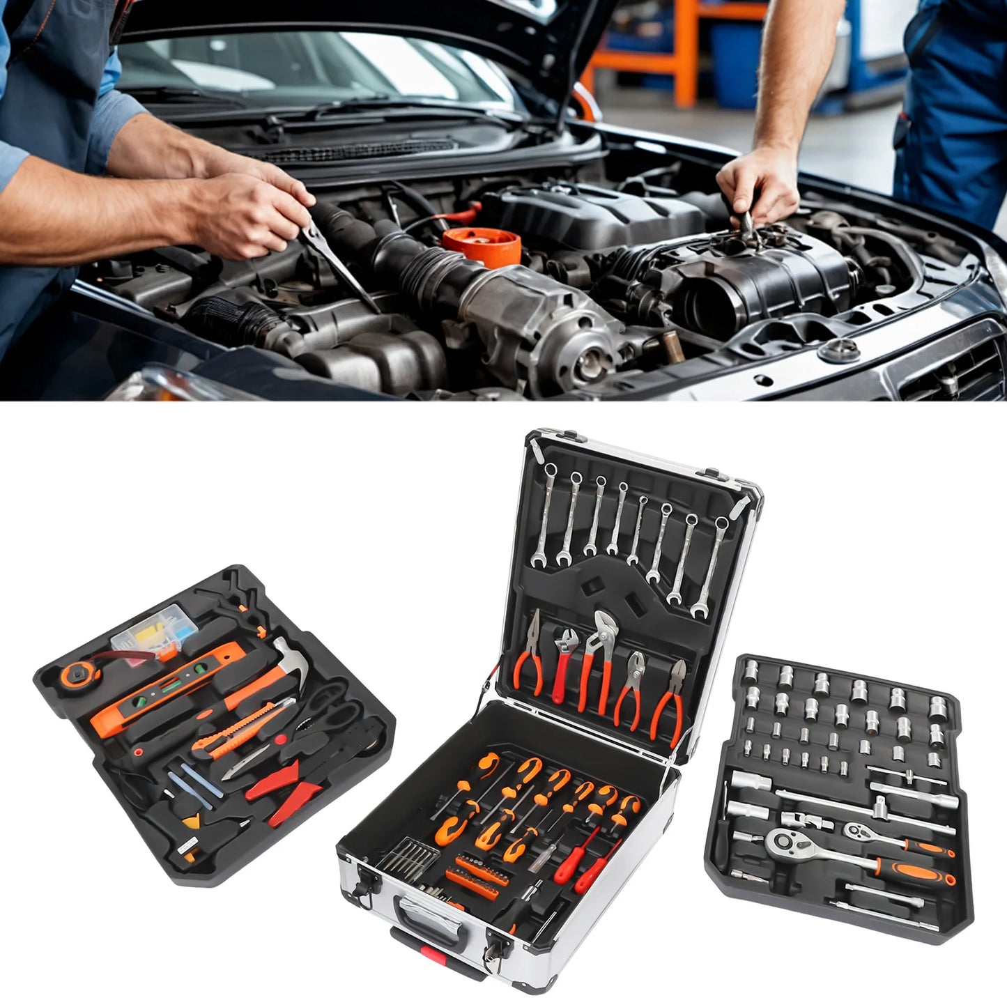 Trolley Case Household Hand Tool Box Set