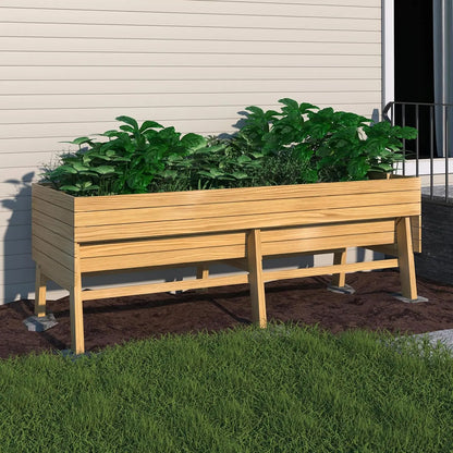 6'x3'x2' Raised Outdoor Garden Bed  w/Detachable Liner