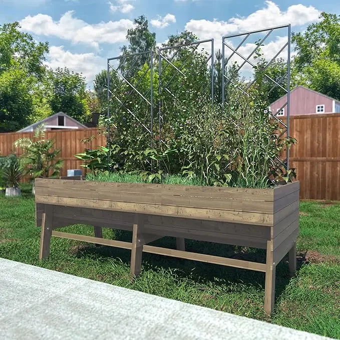 6'x3'x2' Raised Outdoor Garden Bed  w/Detachable Liner