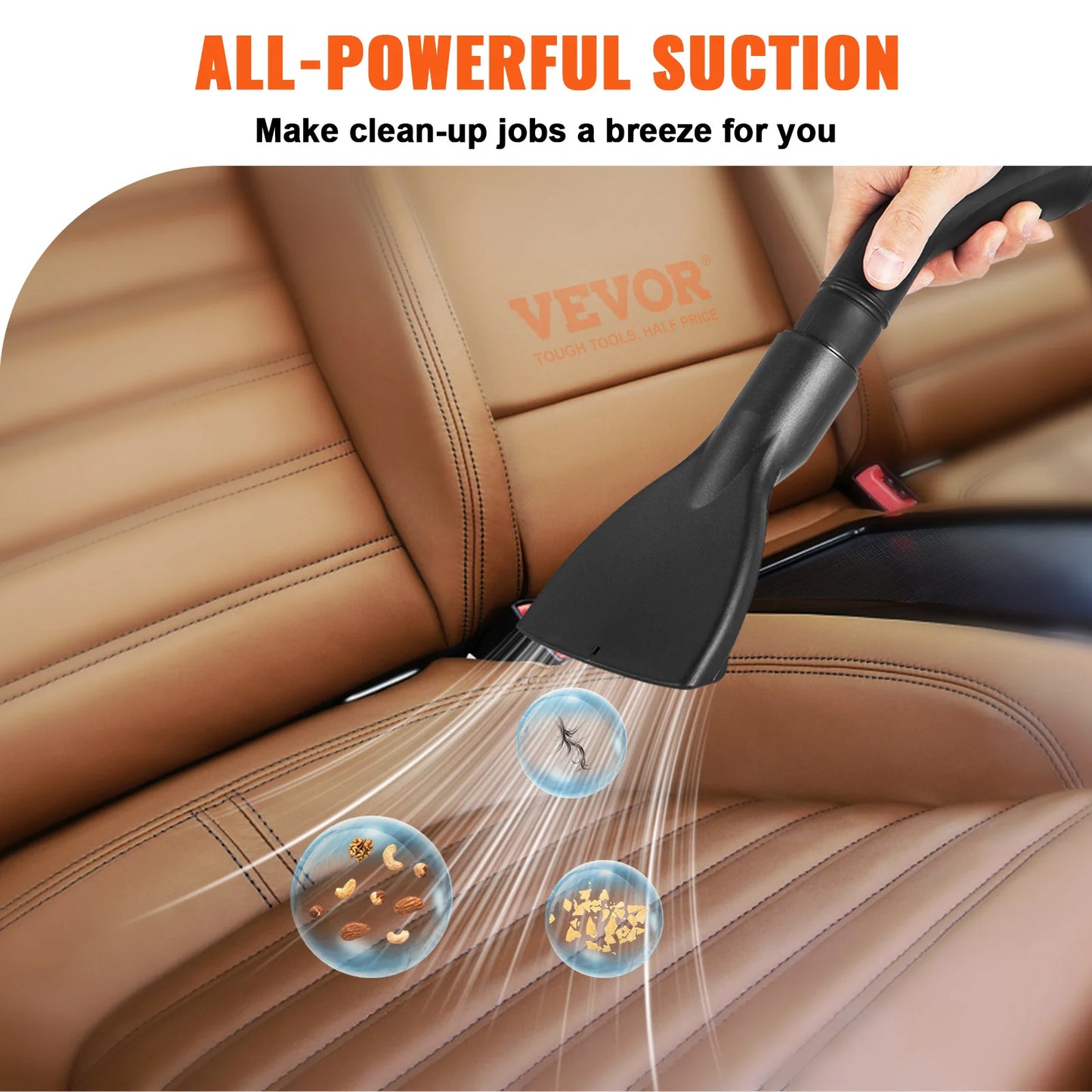 3-in-1 Portable Wet/Dry Shop Vacuum, 2.6-Gallon