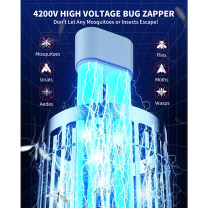 Outdoor Mosquito Bug Zapper w/Dual LED Light
