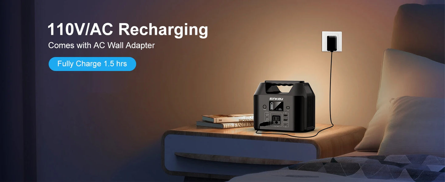 Battery Solar Generator & 150W Portable Power Station