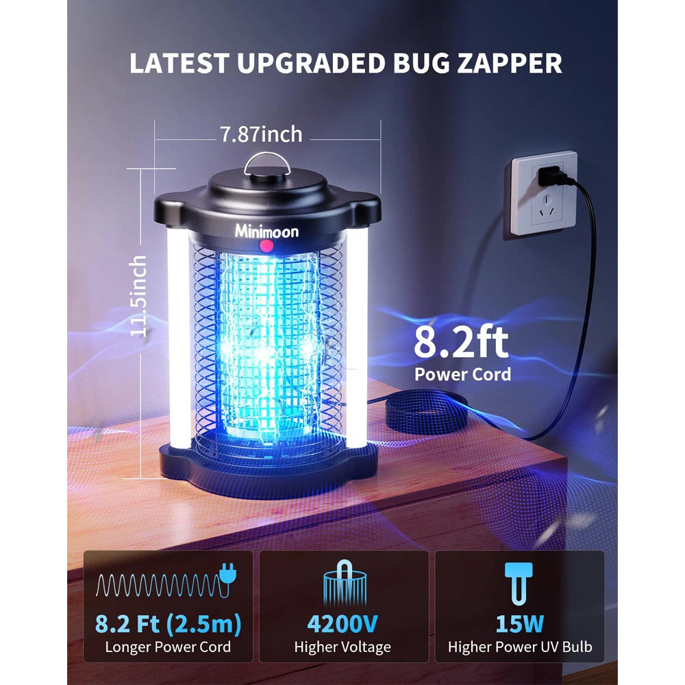 Outdoor Mosquito Bug Zapper w/Dual LED Light
