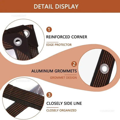 Thick Transparent Waterproof Tarpaulin, Clear Plant Cover