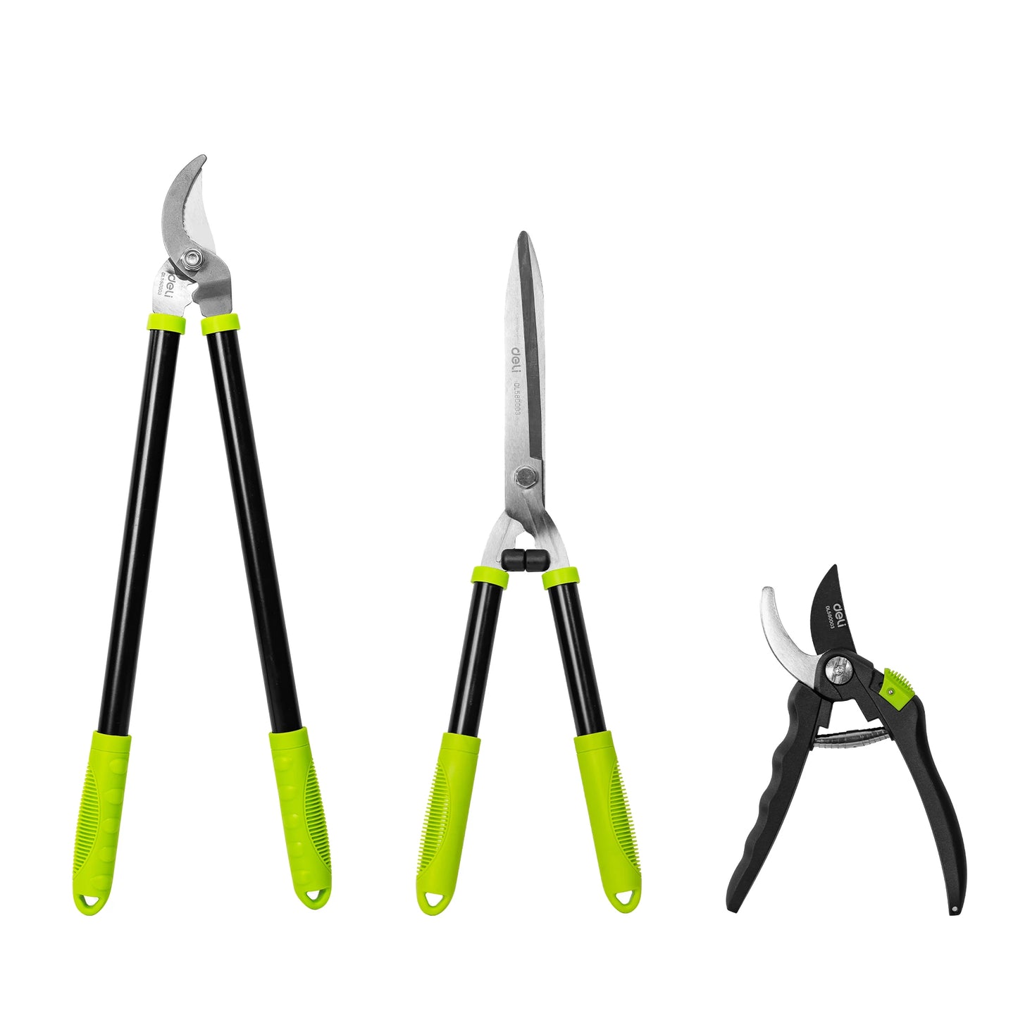 3-Piece Loppers, Hedge Clippers & Pruners Set, Heavy-Duty Garden Tools for Tree & Shrub Care, Branch Cutter & Tree Trimmer