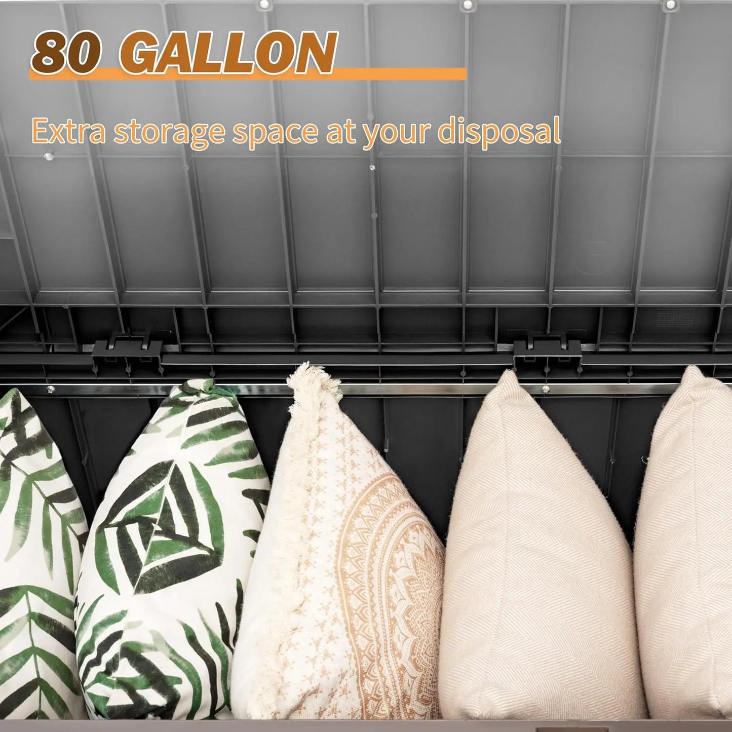 80 Gallon Lockable Storage Bench Deck Box