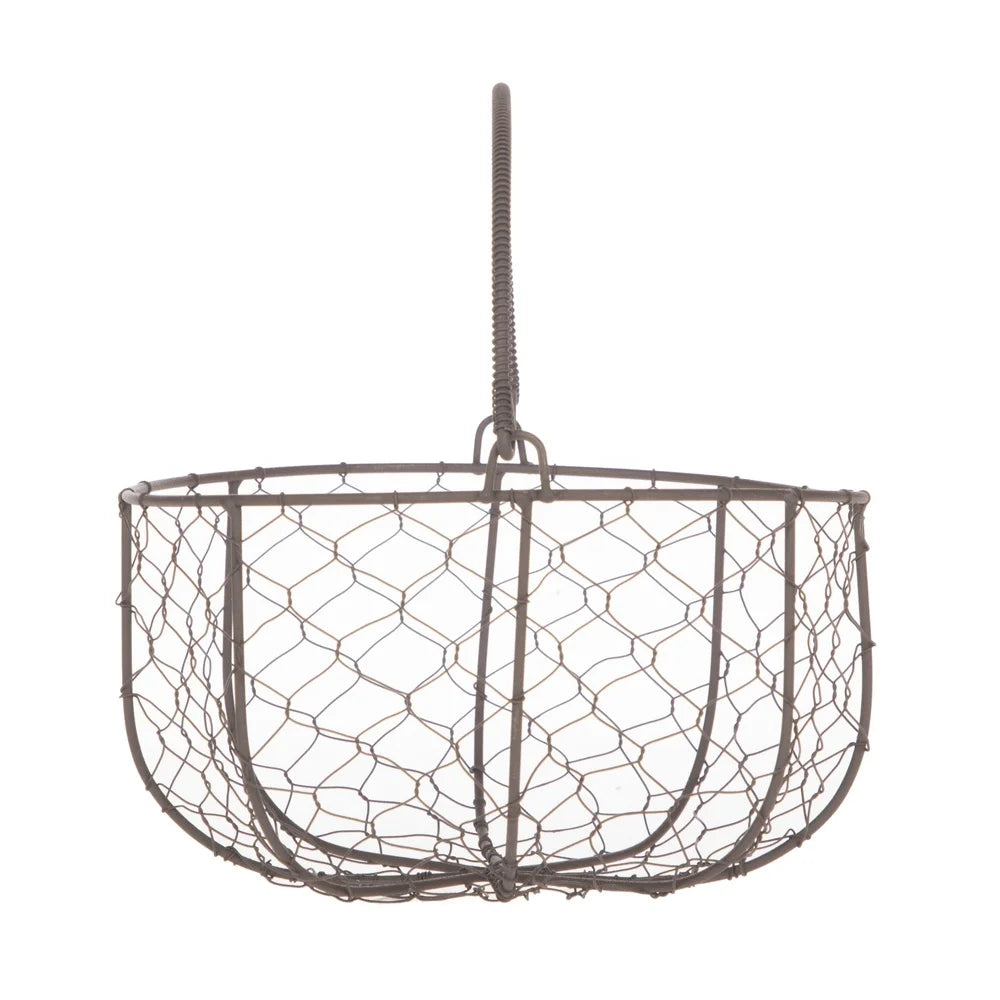 Brown Chicken Wire Storage Basket