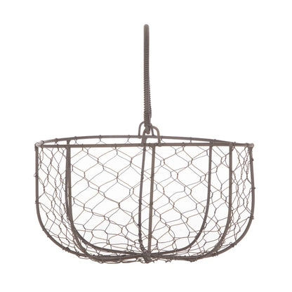 Brown Chicken Wire Storage Basket
