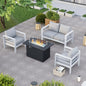 6-pc Aluminum Outdoor Furniture Set- Waterproof Covers