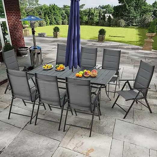 7-Piece All-Weather Rattan Patio 60" Dining Set