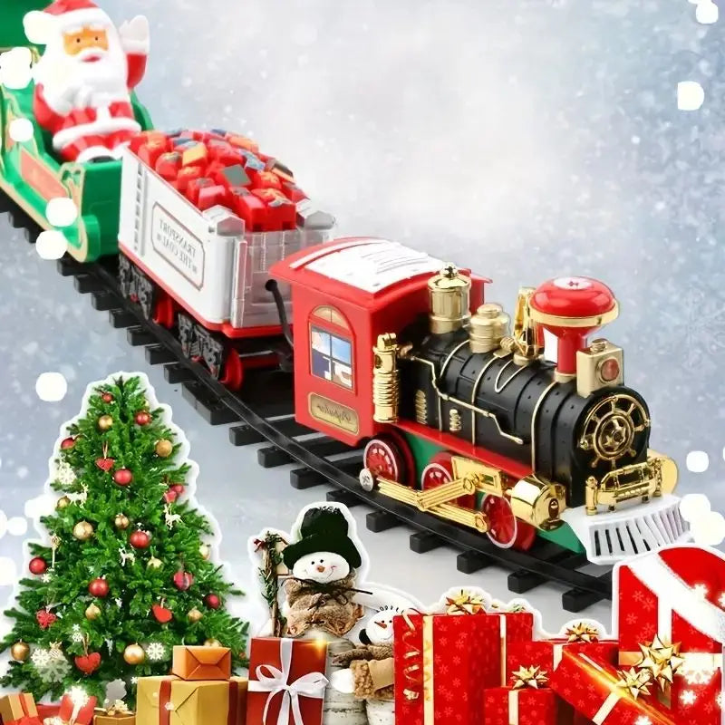 Electric Sound & Light Christmas Train Tree Decoration