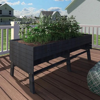 6'x3'x2' Raised Outdoor Garden Bed  w/Detachable Liner