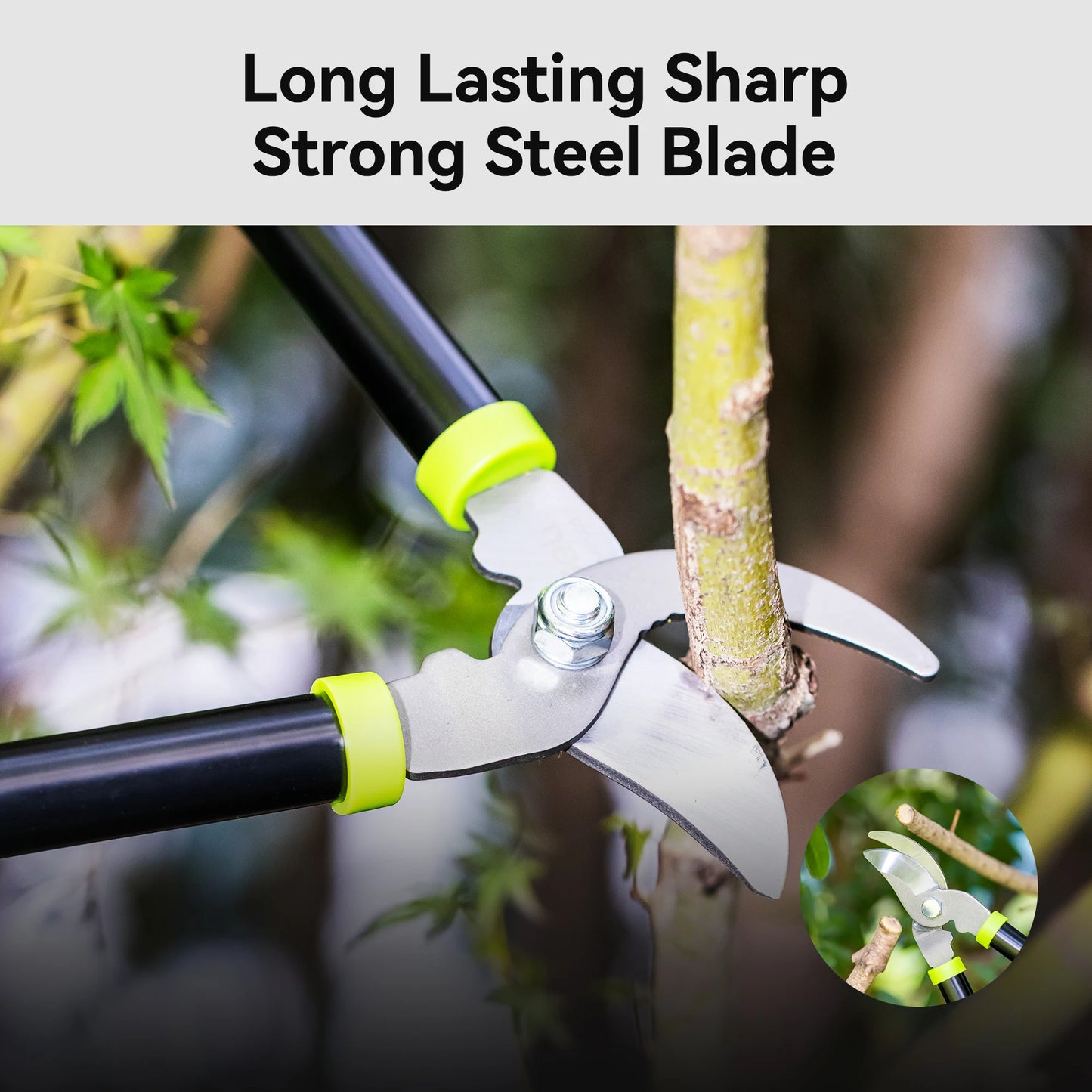 3-Piece Loppers, Hedge Clippers & Pruners Set, Heavy-Duty Garden Tools for Tree & Shrub Care, Branch Cutter & Tree Trimmer