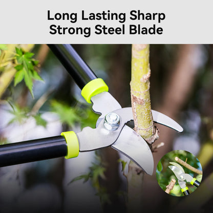 3-Piece Loppers, Hedge Clippers & Pruners Set, Heavy-Duty Garden Tools for Tree & Shrub Care, Branch Cutter & Tree Trimmer