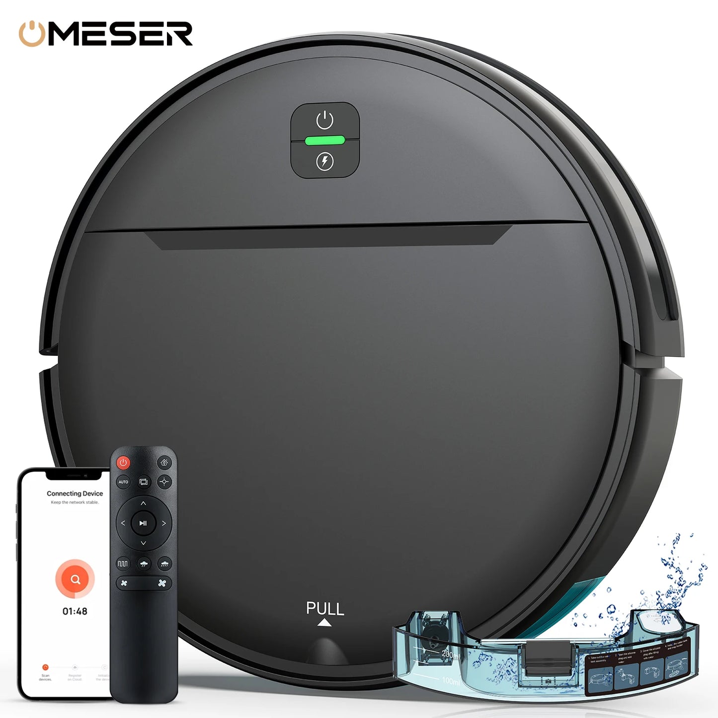 Robot Vacuum Combo Cleaner Mop, WiFi/Voice Control