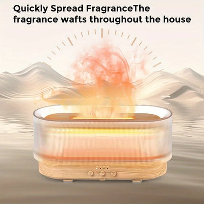 300ml Flame Aromatherapy Humidifier, Essential Oil Diffuser