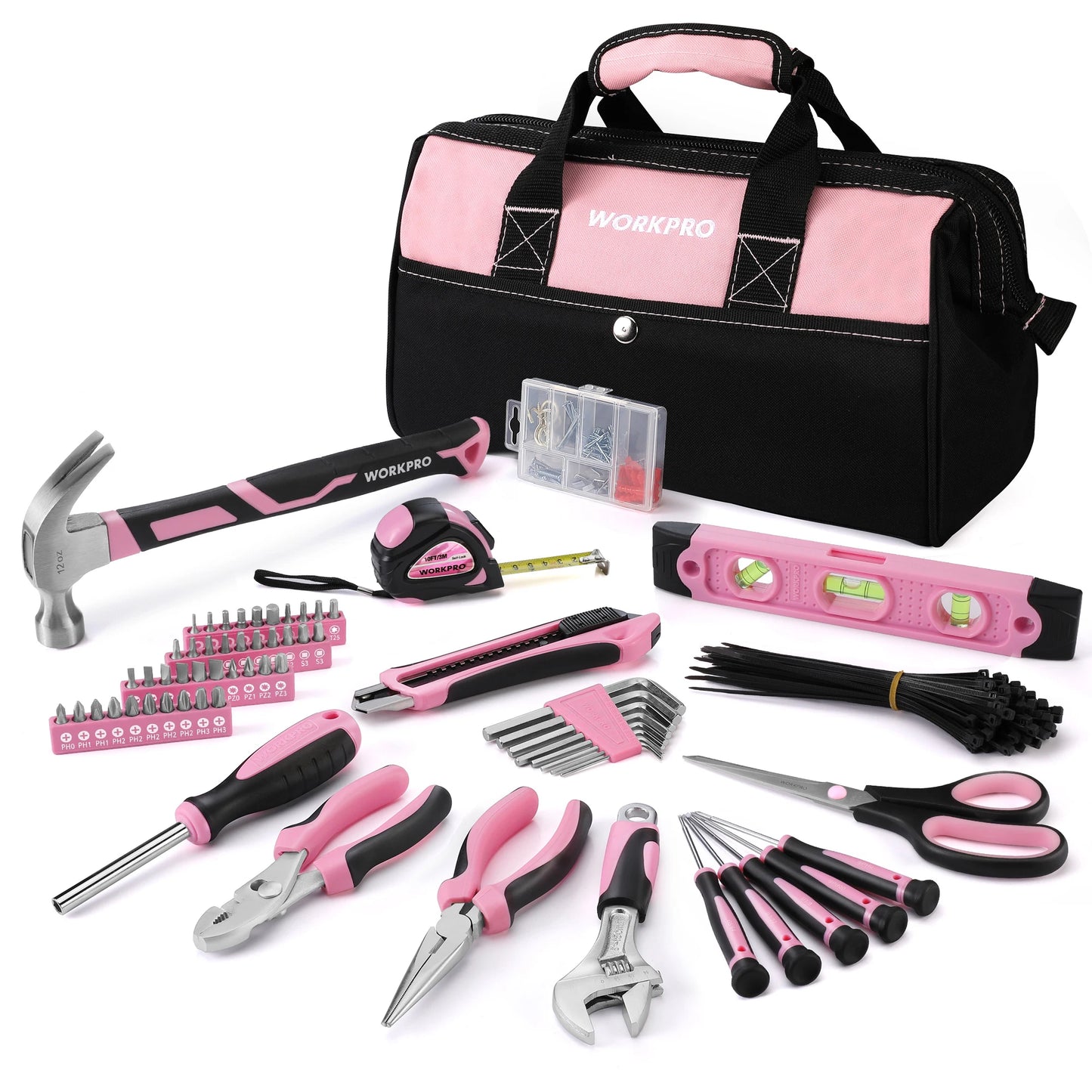 263-Piece Pink Home Repairing Tool Set