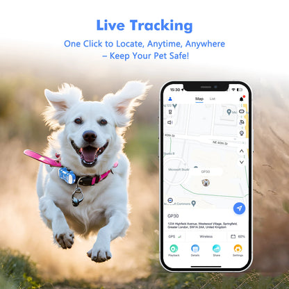 ‌4G Dog Cat GPS Tracker for Pets